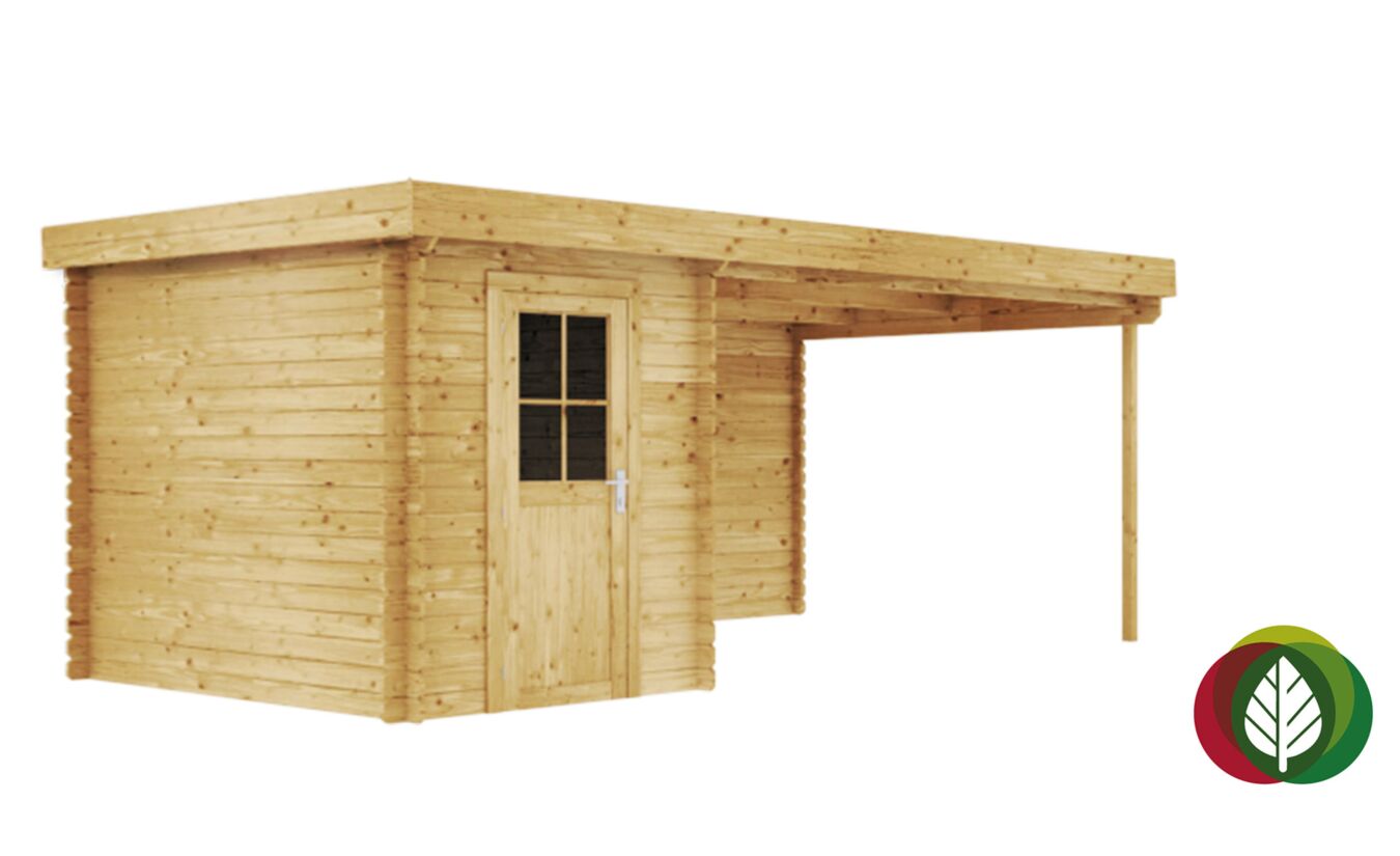 Blokhut Waterloo 28mm 600x250cm - Duxwood