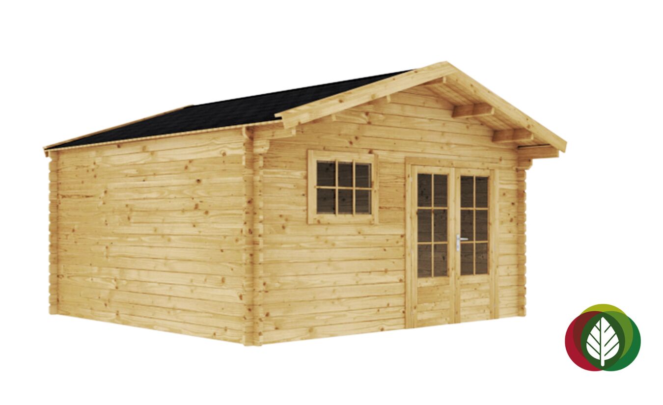 Blokhut Weiteveen 45mm 450x450cm - Duxwood
