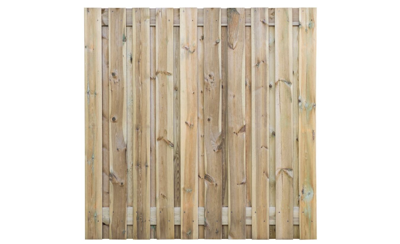 Tuinscherm Haaksbergen geïmpregneerd 21-planks 180x180cm