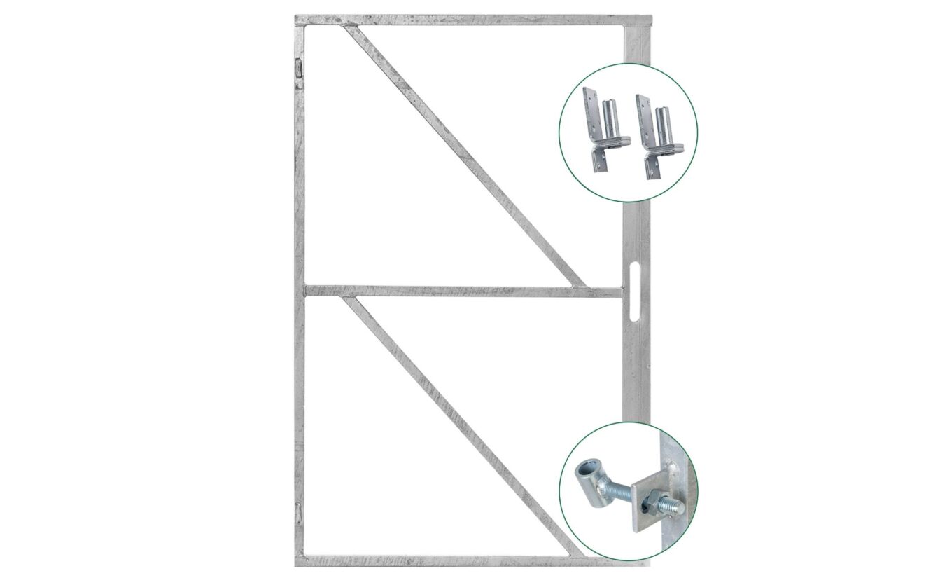 IJzeren deurframe met slotkast B100 x H155 cm