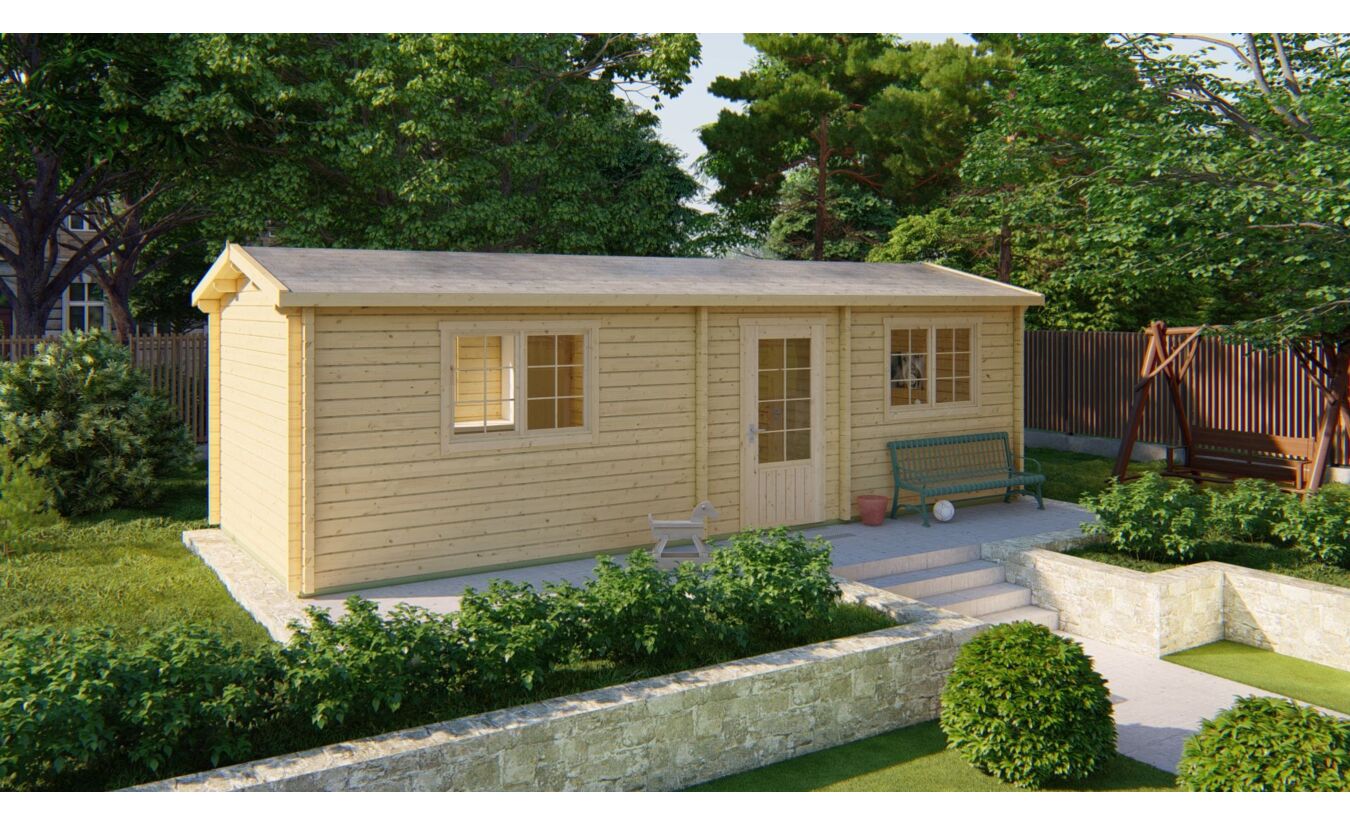 Tuinhuis / blokhut Ava 70mm 844x347cm
