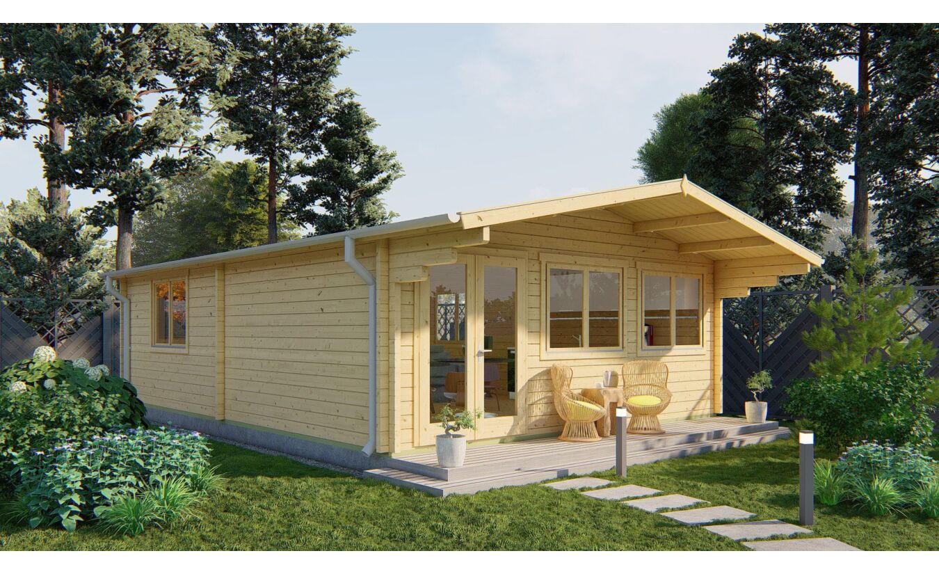 Blokhut Ballyragget 70mm 595x930cm