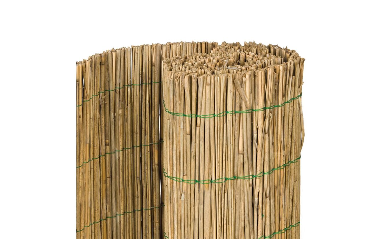 Rieten decoratiemat dubbelvoudig gebonden 200x125cm