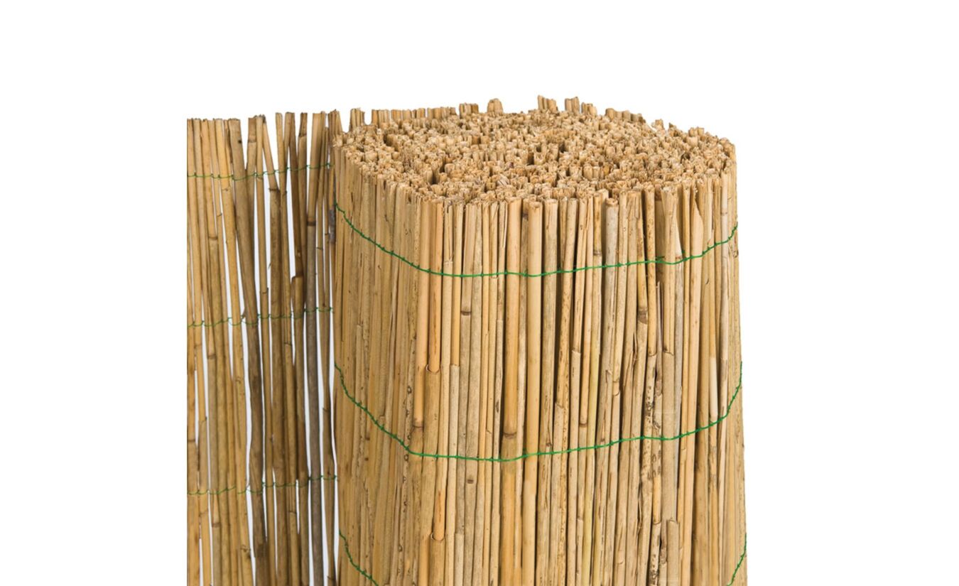 Rieten decoratiemat enkelvoudig gebonden 600x120cm