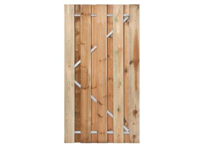 Schuttingdeur Solide geimpregneerd hout in stalen frame 100x180cm 