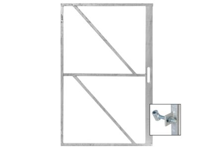 IJzeren deurframe met slotkast 100cm breed en 155cm hoog