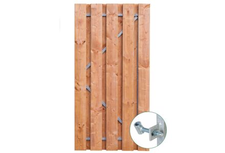 Schuttingdeur Solide Red Class Wood met stalen frame 100x180cm 
