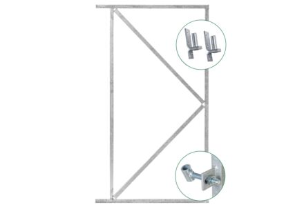 IJzeren frame voor zelfbouw schuttingpoort