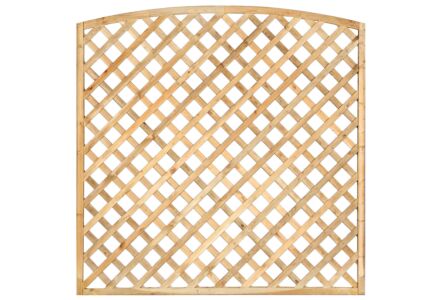 Trellis scherm diagonaal toog met lijst geimpregneerd hout 180x180cm