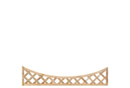 Trellis scherm diagonaal met holle lijst geimpregneerd hout 40x180cm
