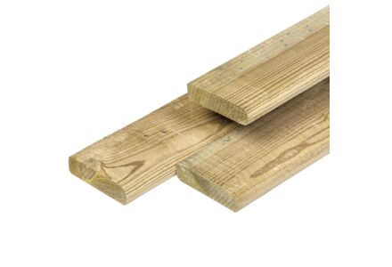 Timmerhout geimpregneerd grenen hout 1.6x7x210cm
