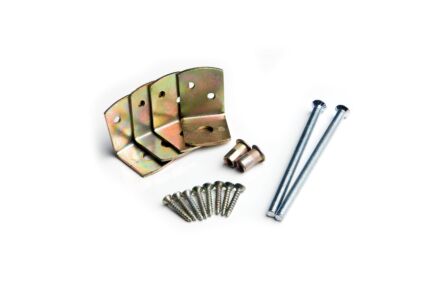 Betonpaal bevestigingsset verzinkt voor palen 8.5x8.5cm (set 4 stuks)