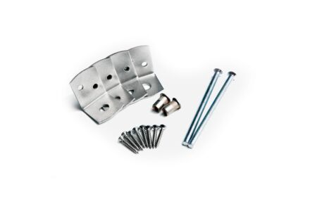 Betonpaal bevestigingsset RVS voor palen 8.5x8.5cm (set 4 stuks)