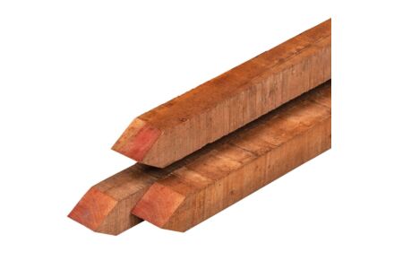 Piketpaal hardhout Azobe 4x4cm