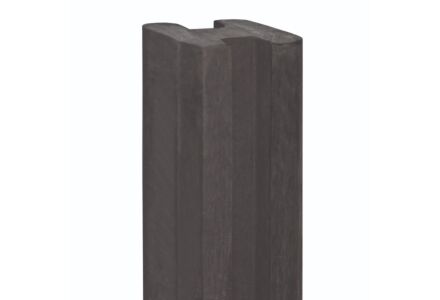 Eindpaal antraciet 11.5x11.5x272cm betonsysteem Spui - voor motiefplaten