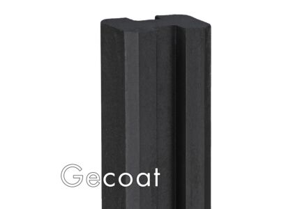 Hoekpaal antraciet gecoat 11.5x11.5x272cm betonsysteem Spui - voor motiefplaten
