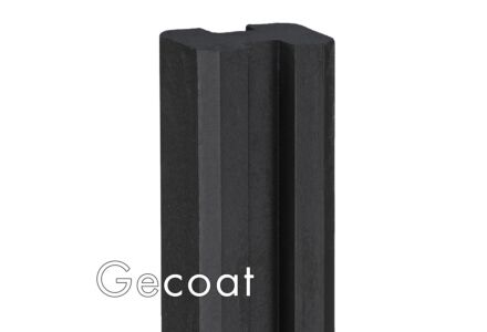 Eindpaal antraciet gecoat 11.5x11.5x272cm betonsysteem Spui - voor motiefplaten