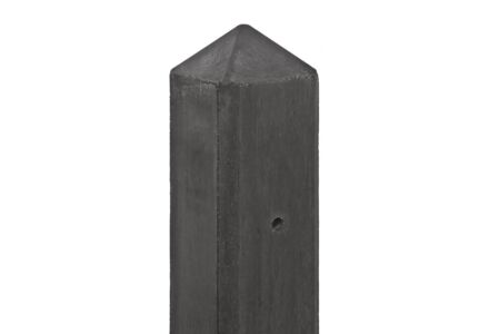 Tussenpaal antraciet diamantkop 10x10x250cm IJssel