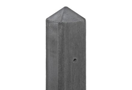 Hoekpaal antraciet diamantkop 10x10x280cm Schie