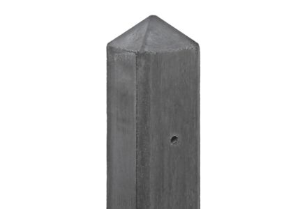 Betonpaal antraciet diamantkop 10x10x280cm Schie