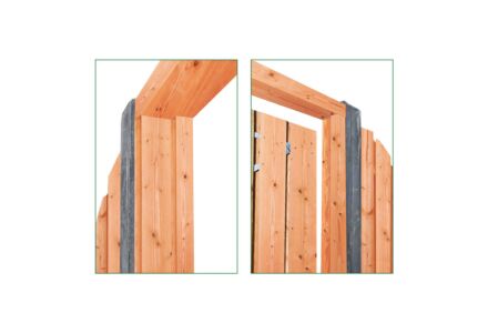 Deur kozijn Red Class Wood met kader en aanslag lat H180-210cm x B90-150cm