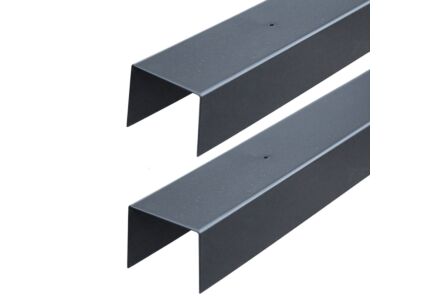 Verzinkt U-Profiel 50mm zwart
