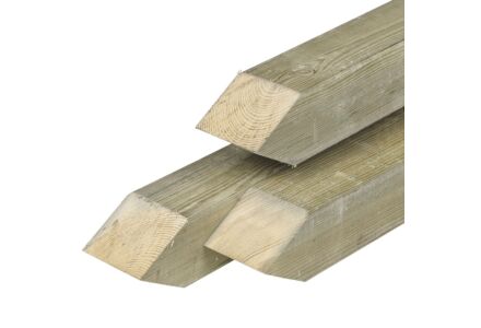Tuinhek paal geimpregneerd hout 8.8x8.8x150cm