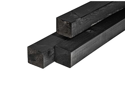 Tuinpaal zwart geimpregneerd 8.8x8.8x300cm