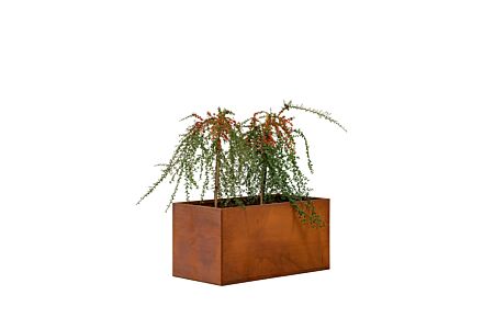 Cortenstaal bloembak Hudson middel 90x50x50cm