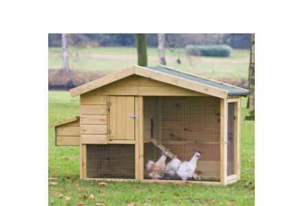Vuren geimpregneerd kippenhok Barnevelder 218x78x136cm