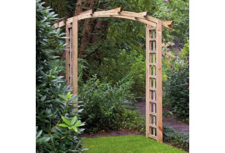 Pergola met boog geimpregneerd grenen hout 180x54x215cm