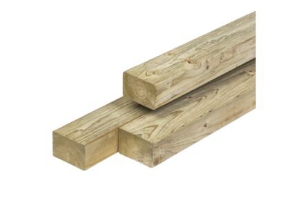 Balk Noord-Zweeds vuren timmerhout geimpregneerd 4.4x7x420cm
