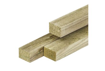 Timmerhout geimpregneerd grenen hout 4.4x6.8 cm