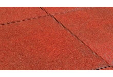 Rubber tegel rood 50x50cm