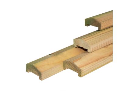  Afdeklat piramide 3-planks vuren geimpregneerd 180cm