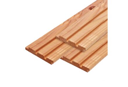 Deens Rabat Red Class Wood - Triple Profiel - 2.2x14x400 cm
