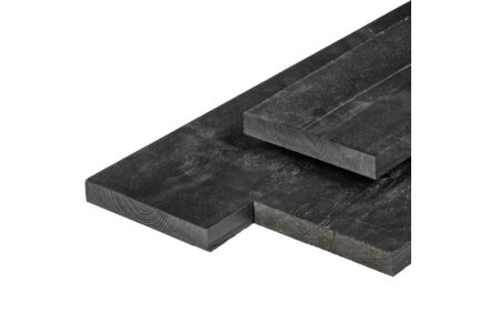 Tuinplank zwart gespoten 2x20x400cm