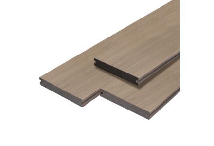 Vlonderplank Supreme massief composiet 2.0x14x400cm smoke grey