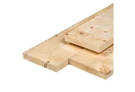 Tuinplank onbehandeld schuttingplank 2.9x19cm