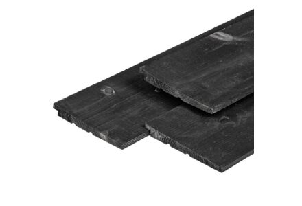 Zweeds Rabat zwart gespoten vuren 2.2x19.5cm