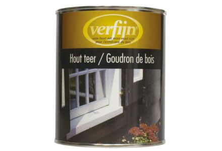 Zwarte teer voor hout 0,75 ltr