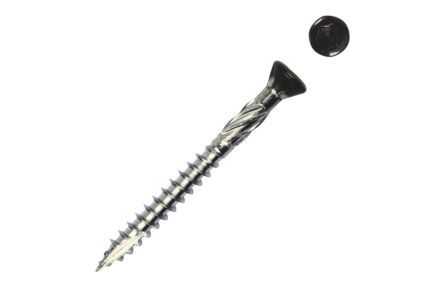 Potdekselschroef rvs en zwarte kop 4x40mm 200 stuks