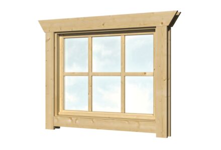 Uitzetraam voor blokhut 85x68cm
