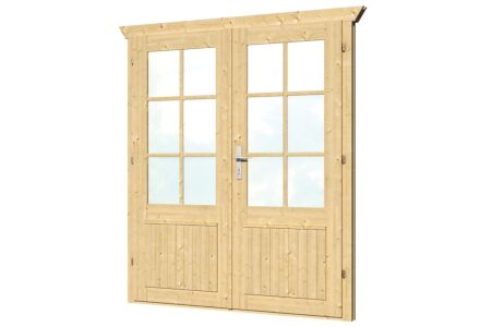 Dubbele deur met raam 159x190cm