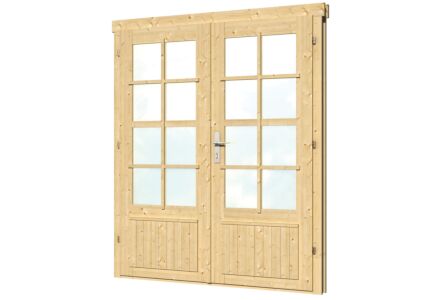 Dubbele deur met glas 159x188cm
