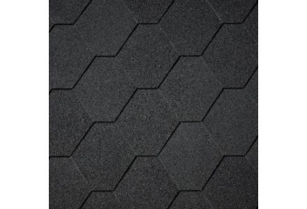 Dakshingles hexagonaal zwart