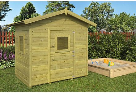 Houten speelhuisje Pippi geimpregneerd B140xD100cm