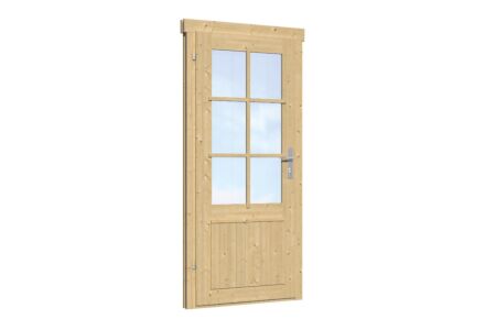 Enkele deur met raam links draaiend 83x188cm