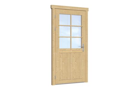 Enkele deur met dubbel glas linksdraaiend 99x209cm