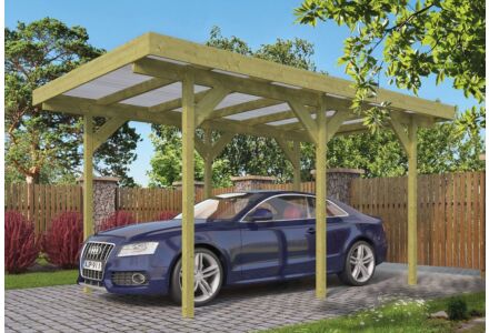 Houten carport enkel 300x500cm